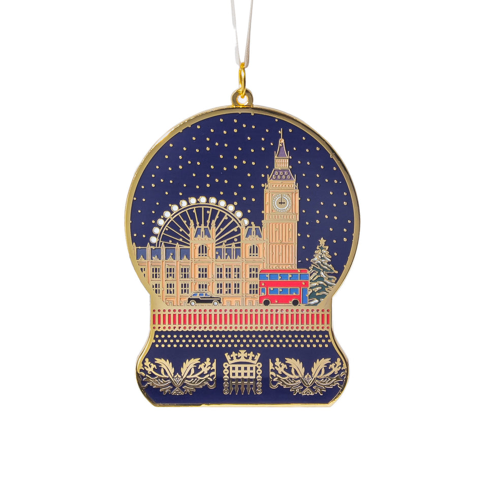 London Enamel Snow Globe Decoration featured image