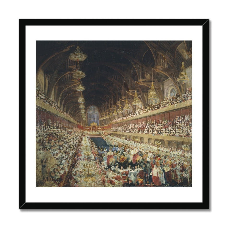 Coronation Banquet of George IV Framed Print featured image
