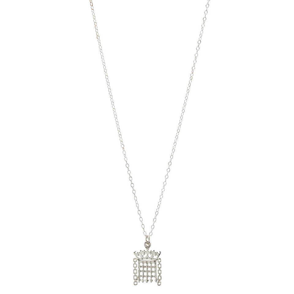 Sterling Silver Portcullis Pendant Necklace featured image