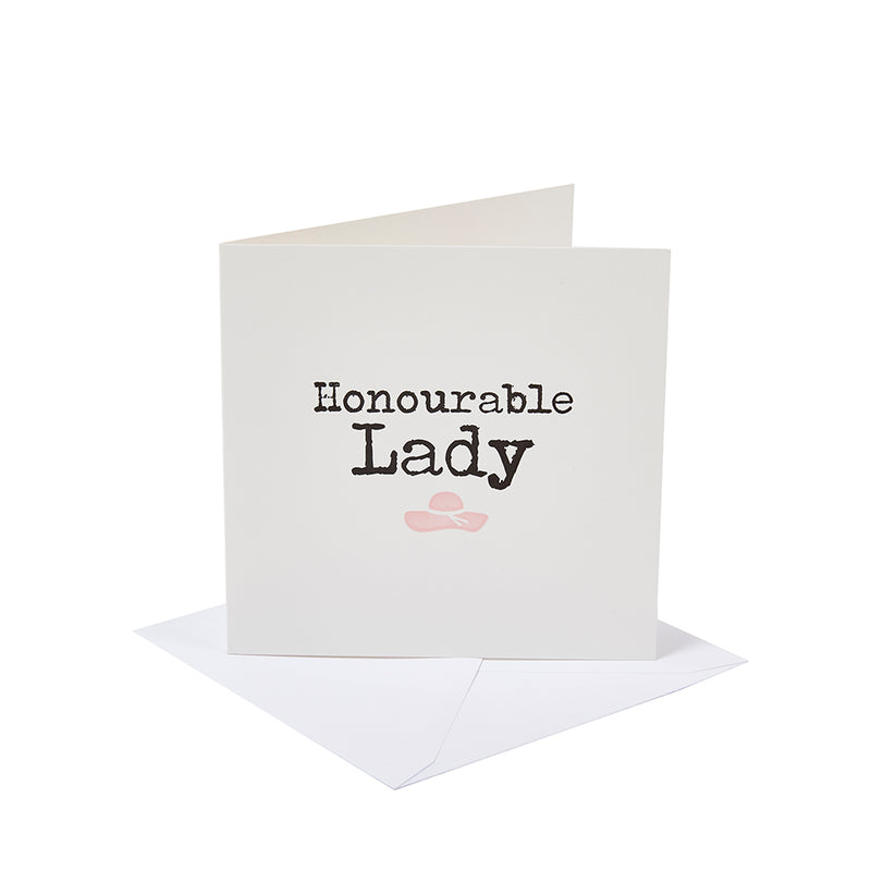 Honourable Lady Greetings Card