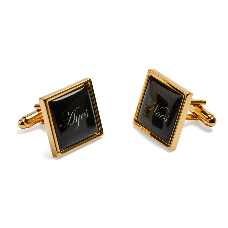 House of Commons Ayes/Noes Cufflinks - Black