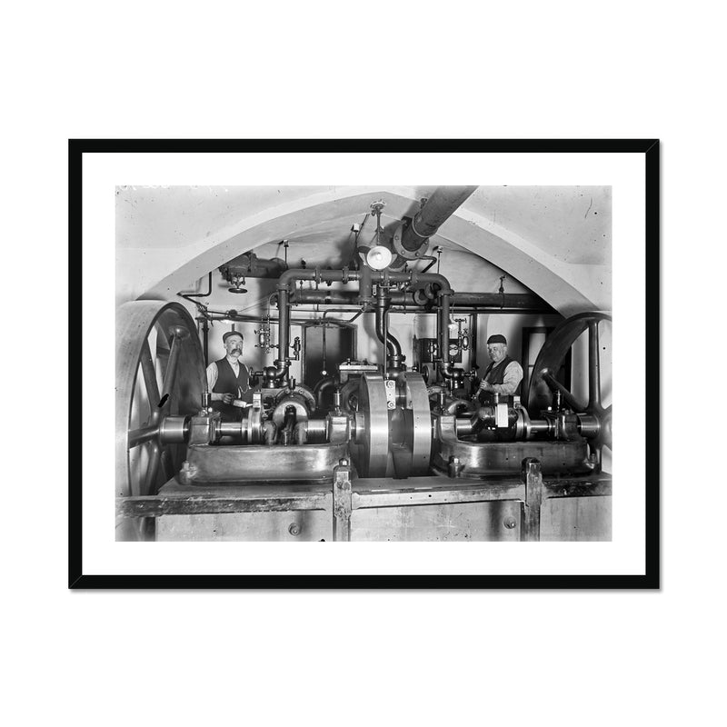The Engine Room, c.1905 Framed & Mounted Print
