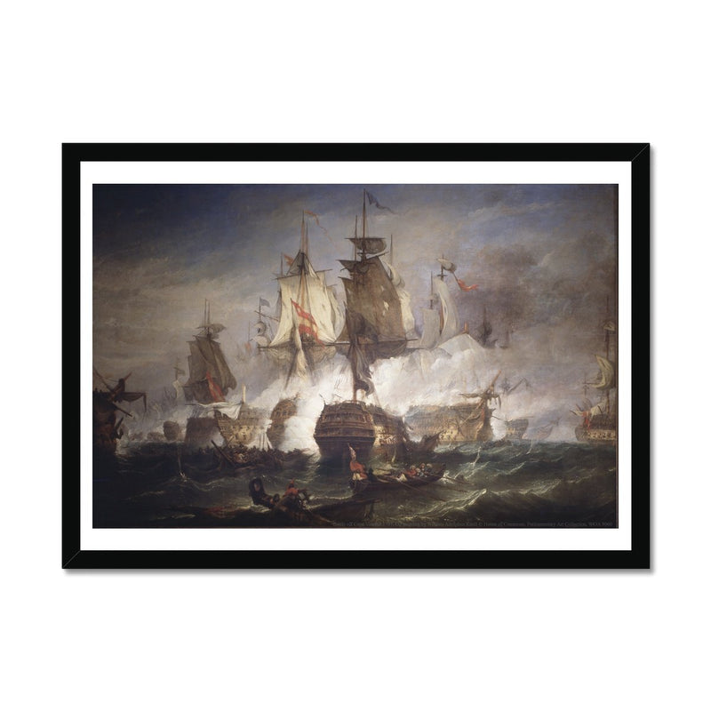 Battle off Cape Vincent Framed Print