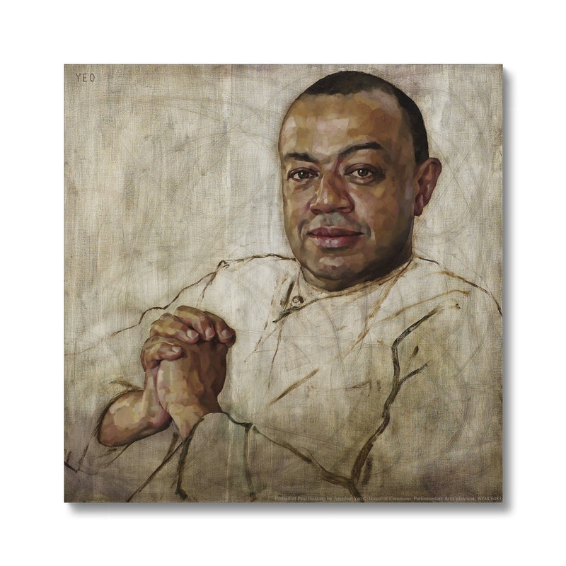 Portrait of Paul Boateng Canvas