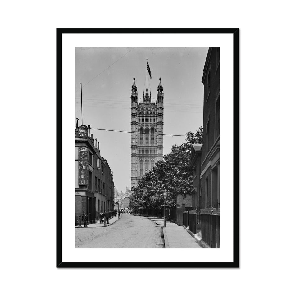 Victoria Tower from Millbank, c.1905 Framed &amp; Mounted Print featured image