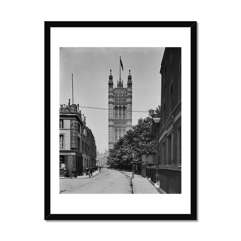 Victoria Tower from Millbank, c.1905 Framed Print
