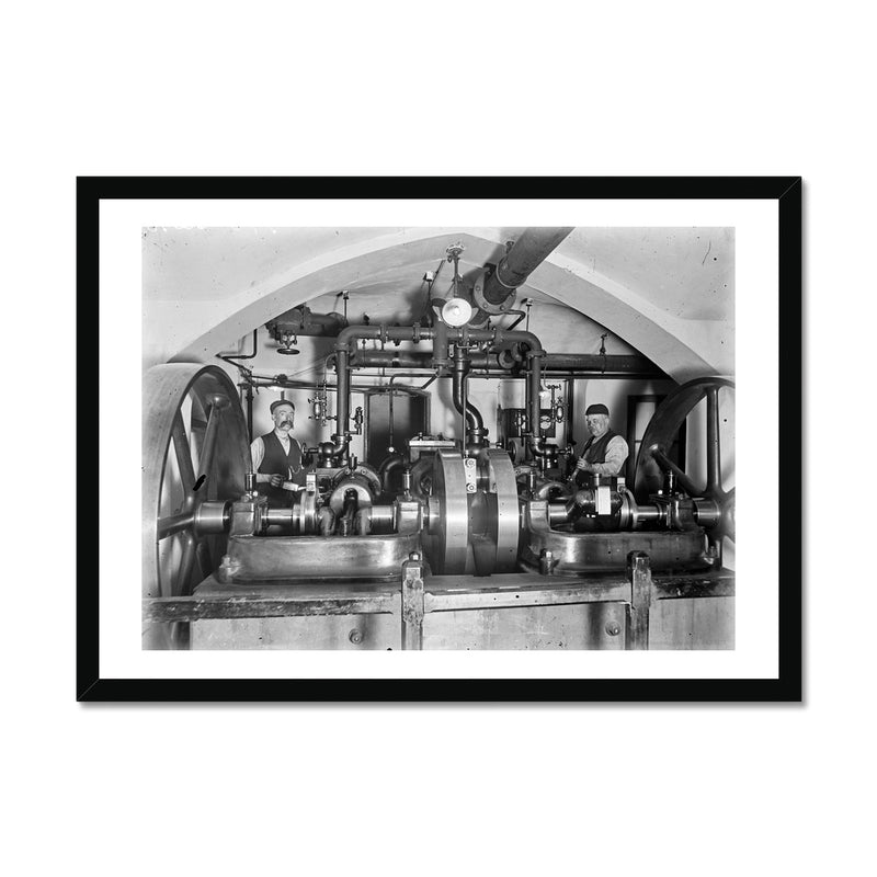 The Engine Room, c.1905 Framed Print