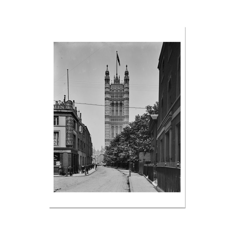 Victoria Tower from Millbank, c.1905 Fine Art Print