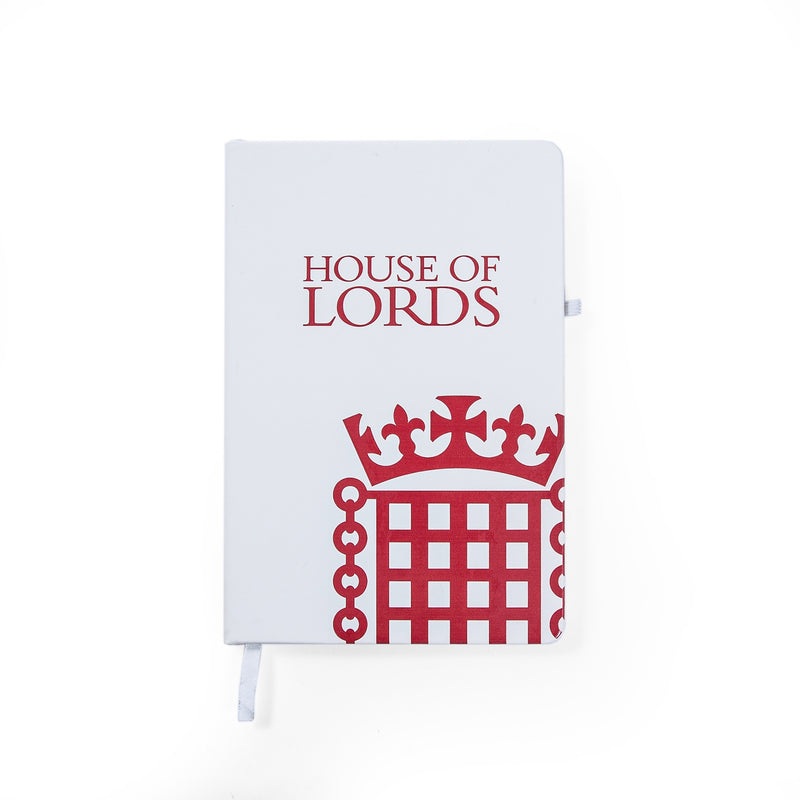 House of Lords White A5 Notebook