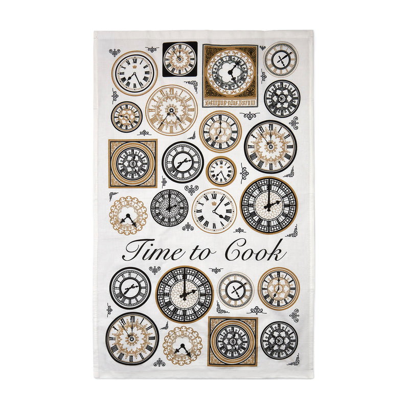 Clock Faces Tea Towel