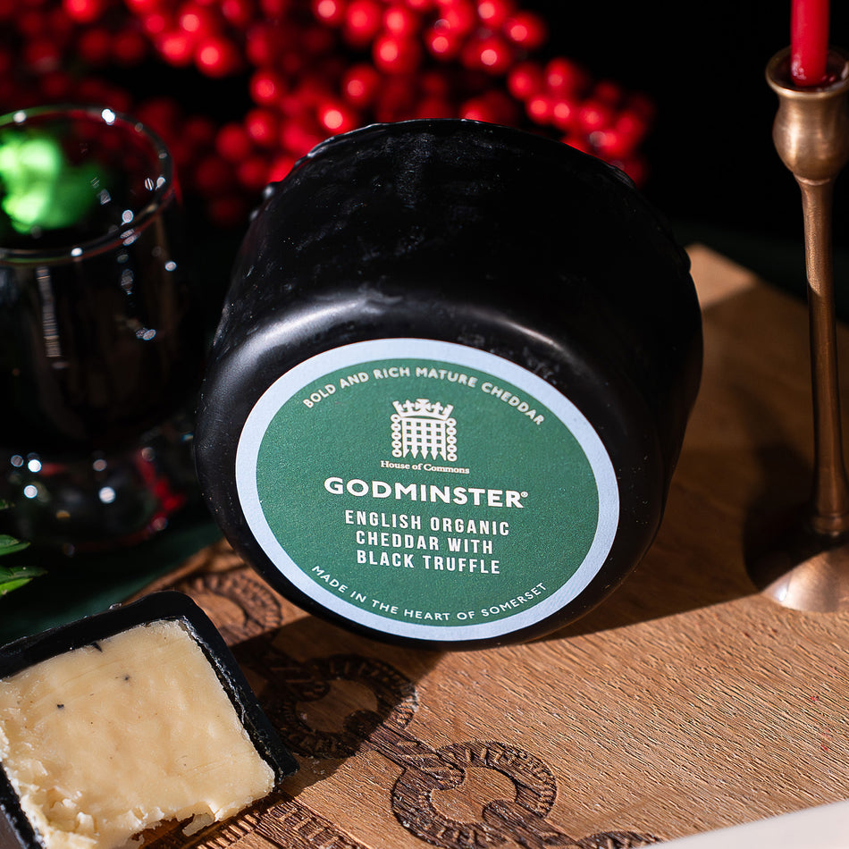 Godminster English Organic Cheddar with Black Truffle featured image