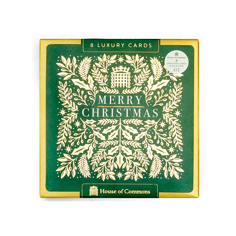 House of Commons Foliage Christmas Cards - Pack of 8
