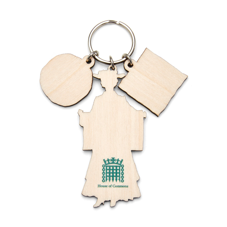 Votes for Women Charm Keyring Houses of Parliament Shop