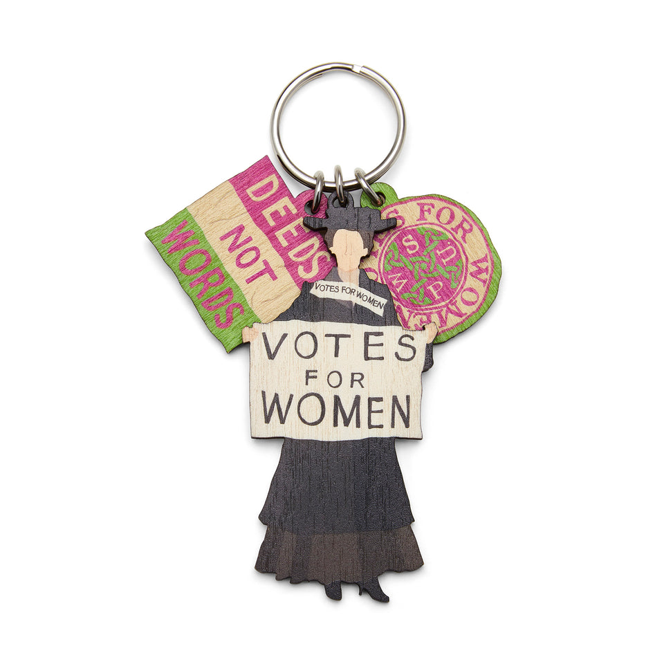 Votes for Women Charm Keyring featured image