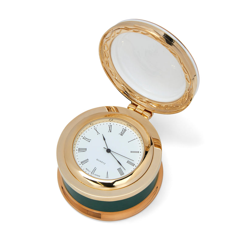 Portcullis Fine Bone China Trinket Box Clock