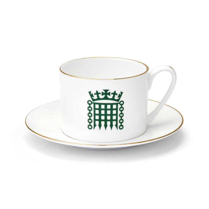 House of Commons Portcullis Fine Bone China Cup and Saucer