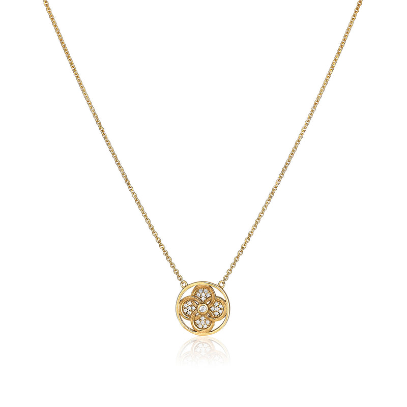 Palace Quatrefoil Gold-Plated Necklace