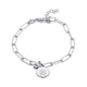 Silver and Cubic Zirconia Portcullis Bracelet image 1
