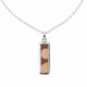 Sterling Silver Encaustic Tile Necklace image 2