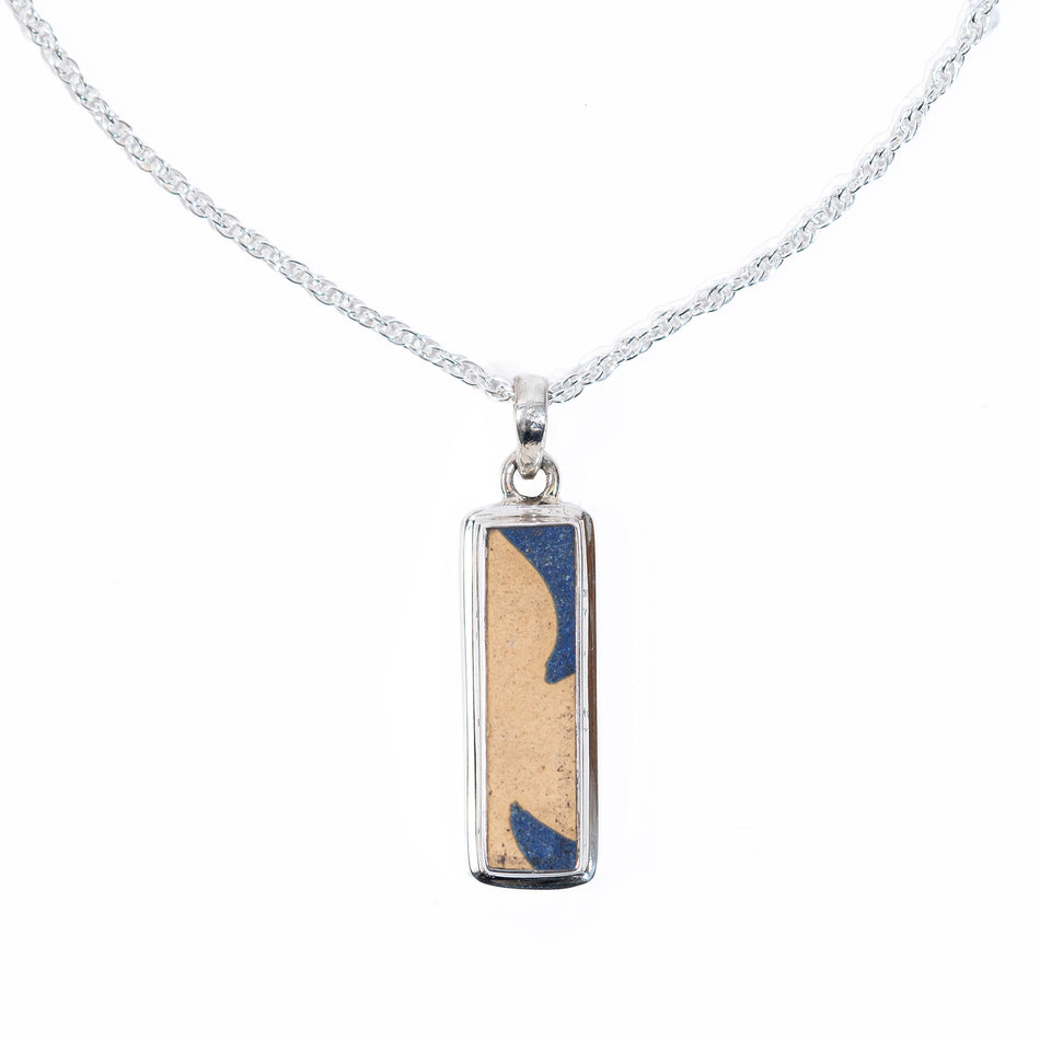 Sterling Silver Encaustic Tile Necklace featured image