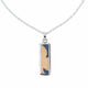 Sterling Silver Encaustic Tile Necklace image 1