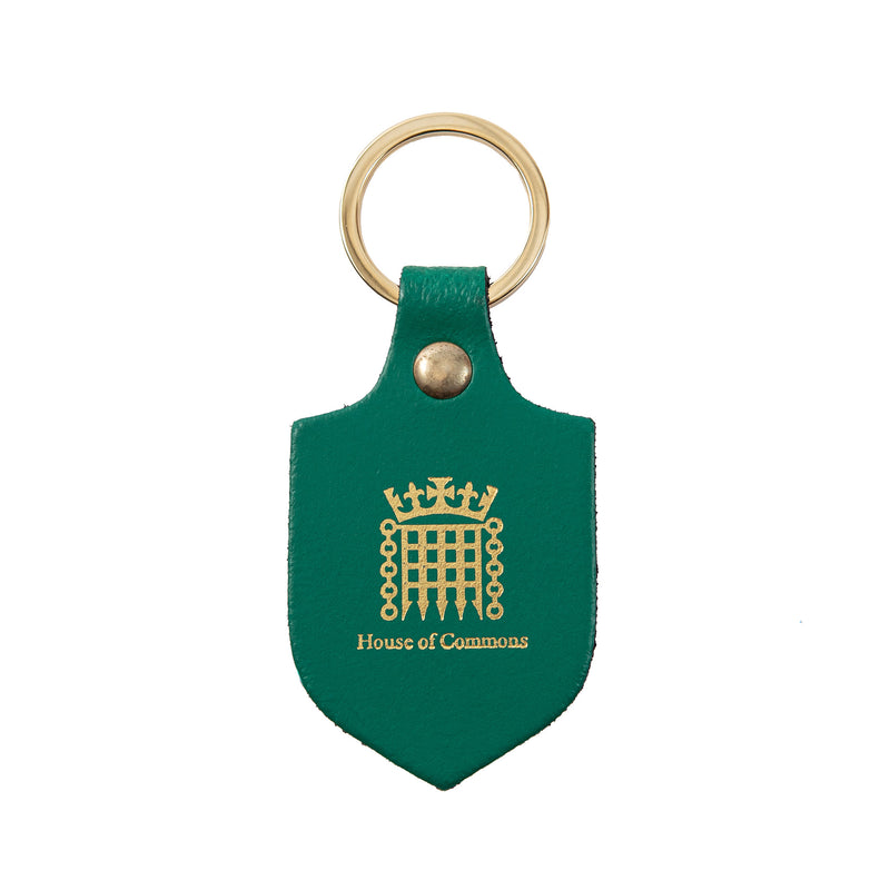 House of Commons Leather Shield Keyring