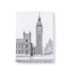 Big Ben Architectural Drawing A5 Leather Notebook image 1