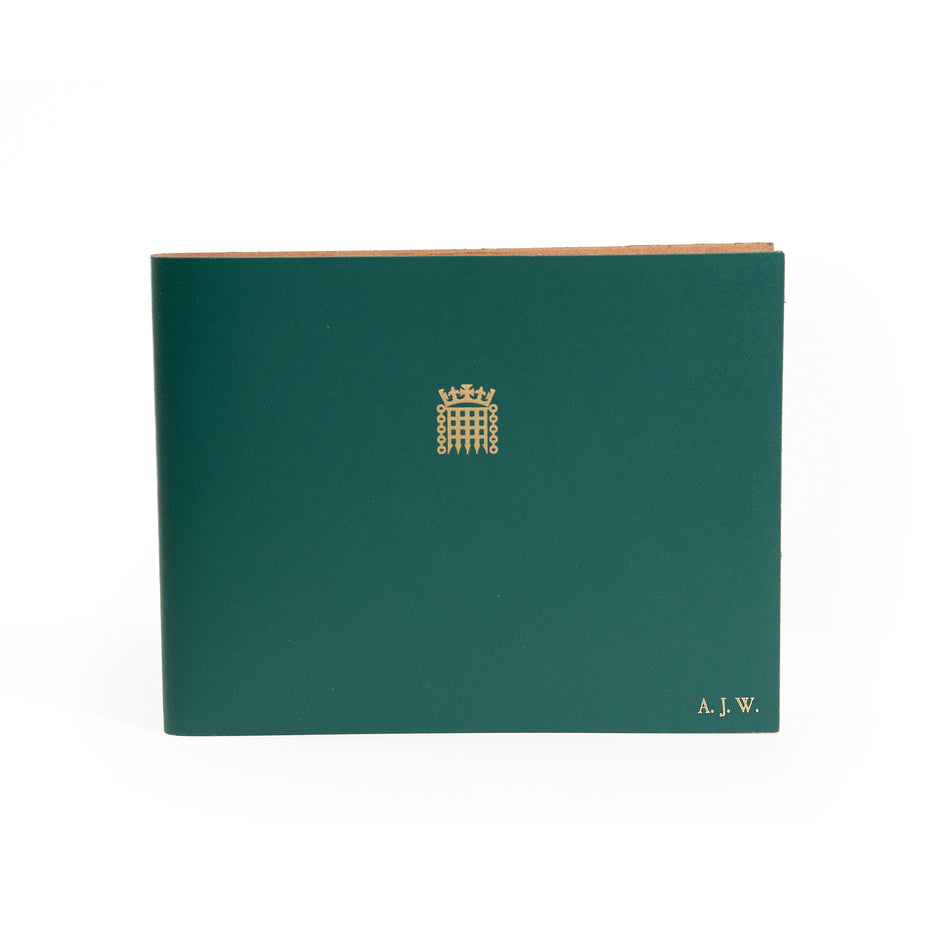Personalised House of Commons Recycled Leather Guest Book featured image