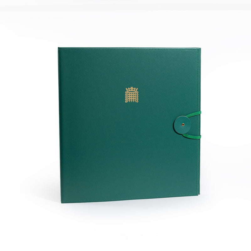 House of Commons Recycled Leather Hard Cover Ring Binder