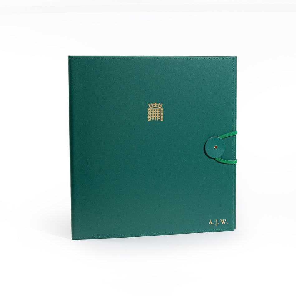 Personalised House of Commons Recycled Leather Hard Cover Ring Binder featured image