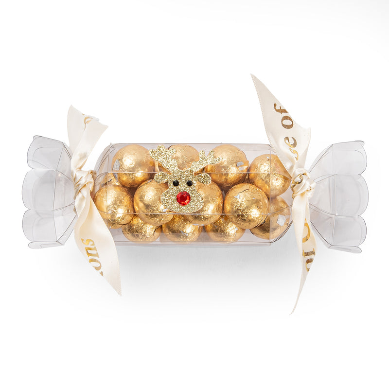 Milk Chocolate Balls in Reindeer Cracker