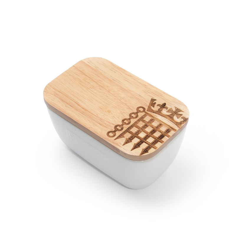 Ceramic Portcullis Butter Dish