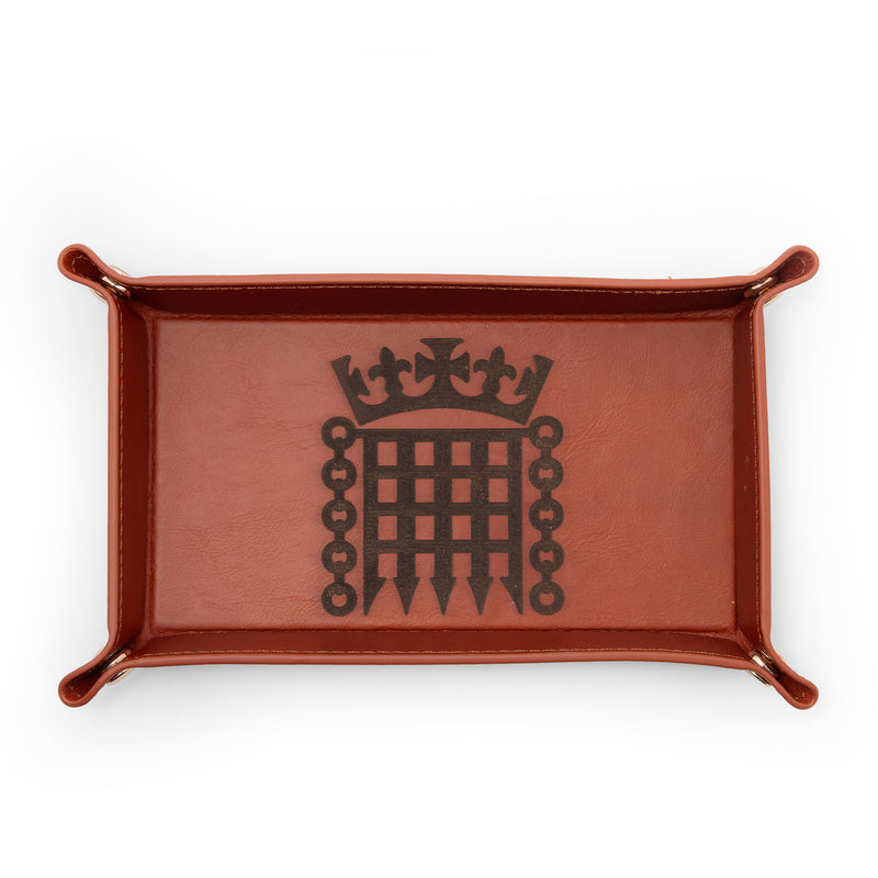 Leather Portcullis Desk Tray