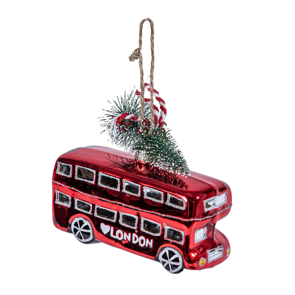 London Bus with Christmas Tree Decoration featured image