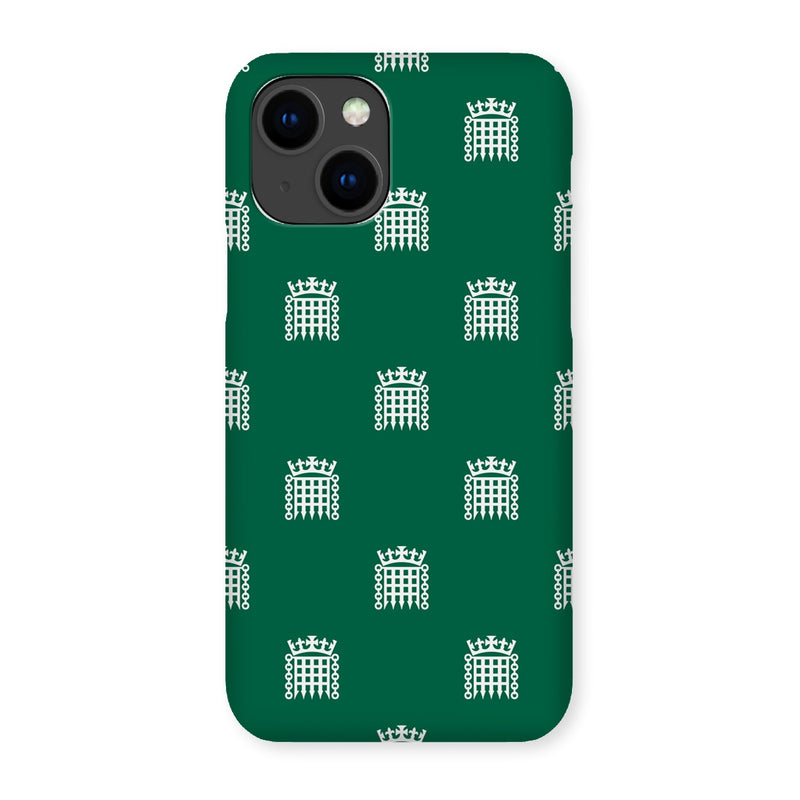 House of Commons Repeating Portcullis Phone Case - Green