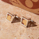 Sterling Silver Encaustic Tile Cufflinks image 5