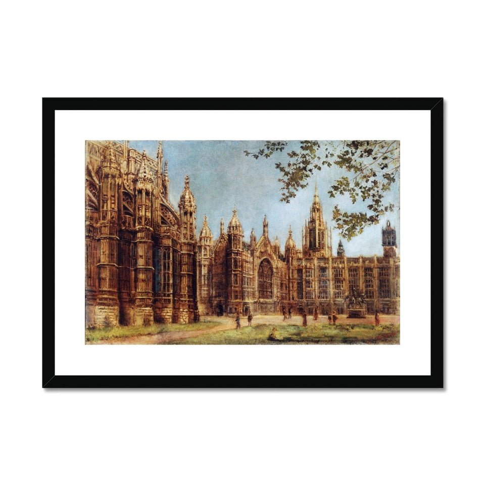 View of Henry VII Chapel and Old Palace Yard Framed &amp; Mounted Print featured image