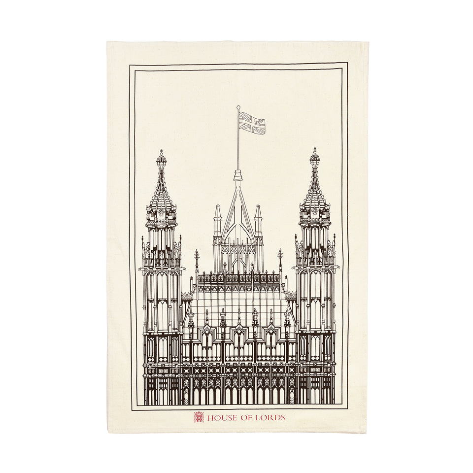House of Lords Victoria Tower Sketch Tea Towel featured image