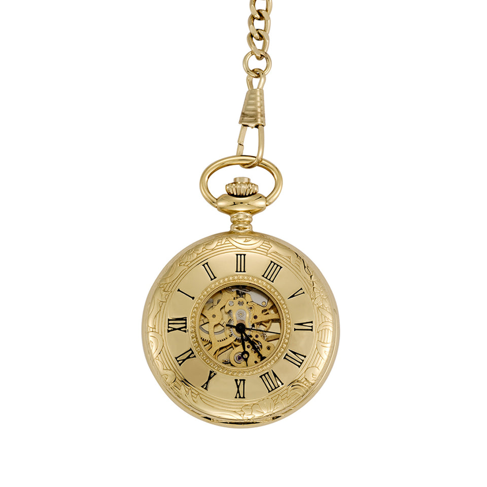 Gold Plated Half Hunter Pocket Watch featured image