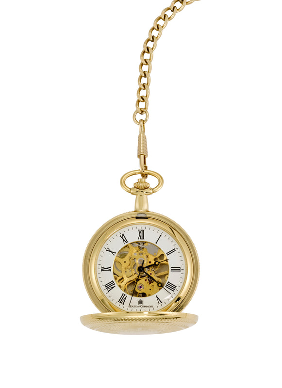 Gold Plated Full Hunter Pocket Watch