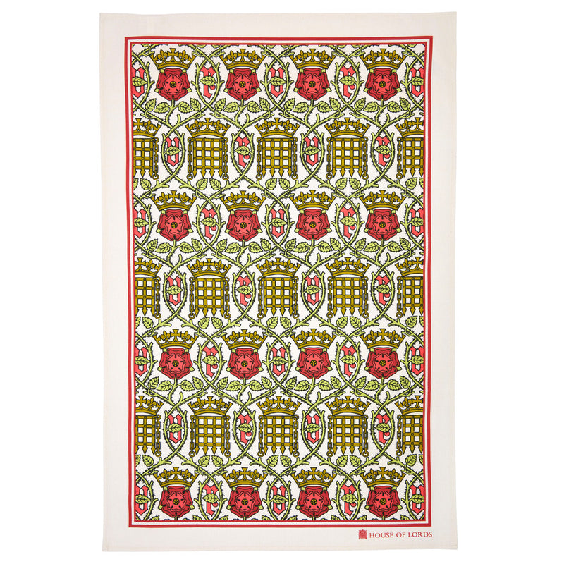 House of Lords Tudor Rose Tea Towel