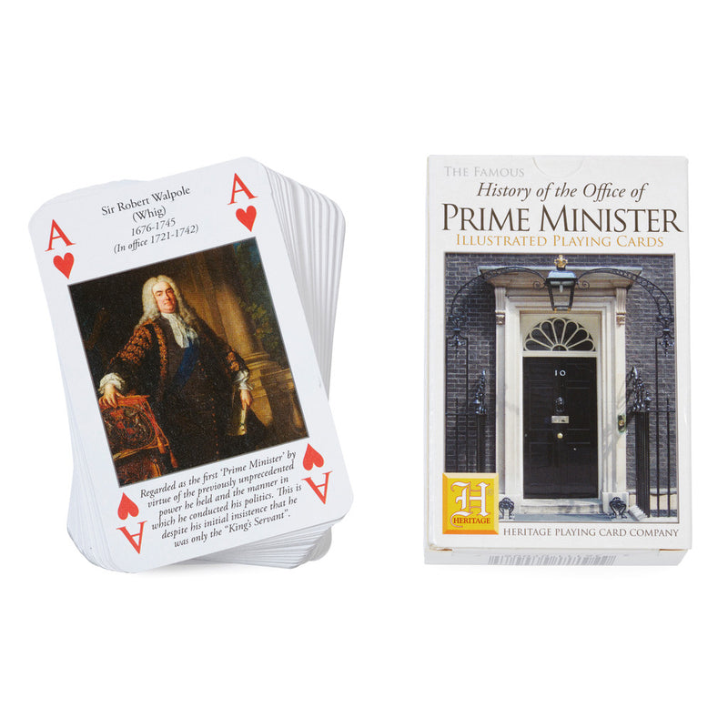 Prime Minister Illustrated Playing Cards