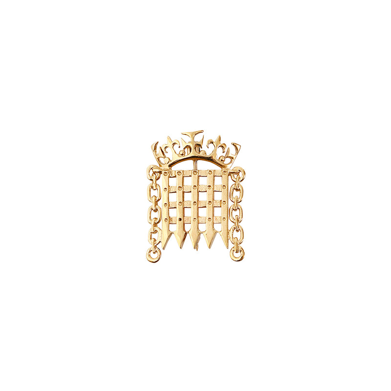 9k Gold Portcullis Brooch