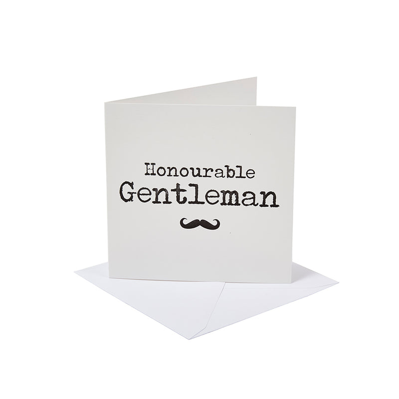 Honourable Gentleman Greetings Card