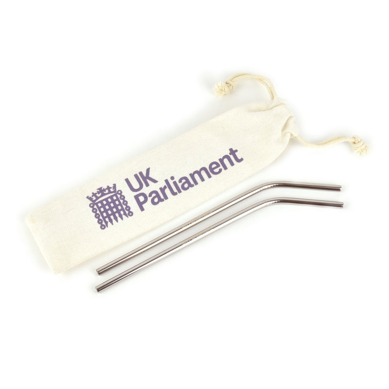 UK Parliament Reusable Straw Set