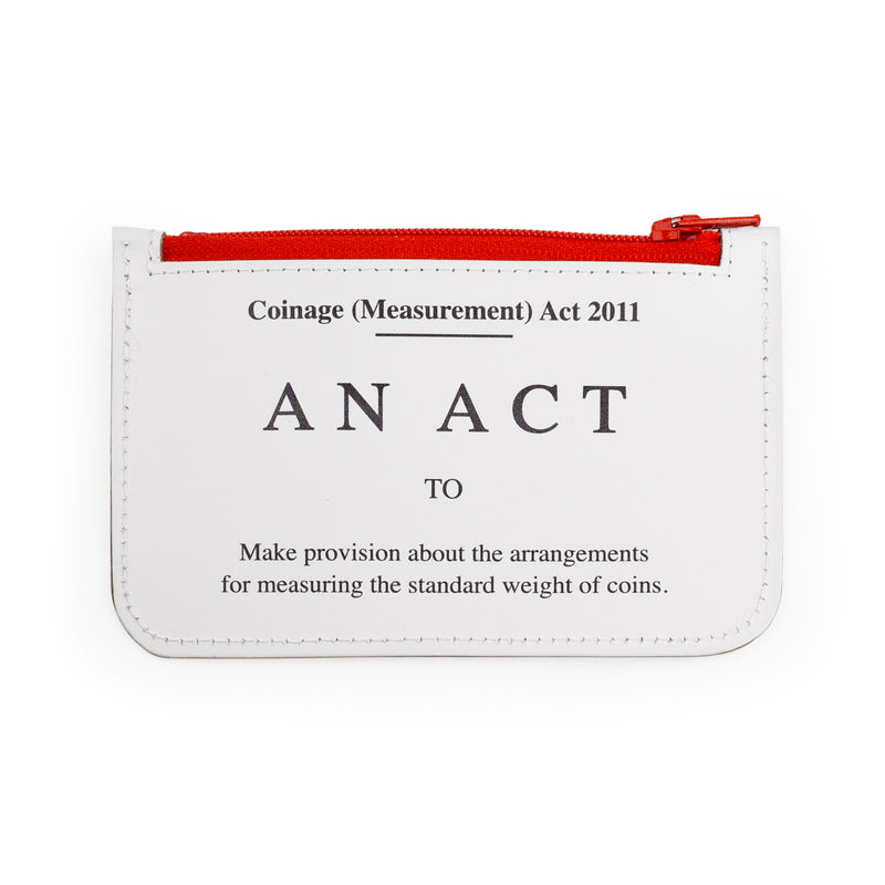 The Coinage Act Leather Coin Purse