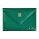 Personalised Padded Leather Envelope with Silk Lining image 1