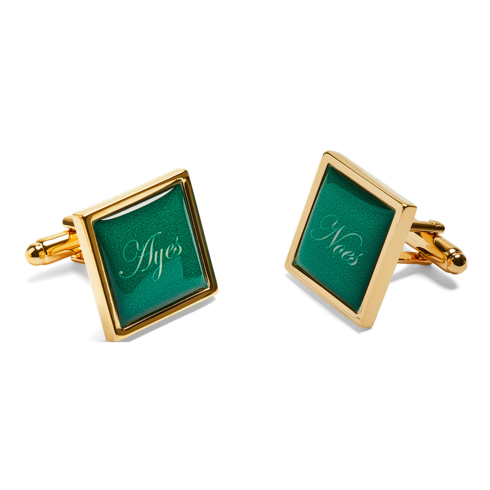 House of Commons Ayes/Noes Cufflinks - Green featured image