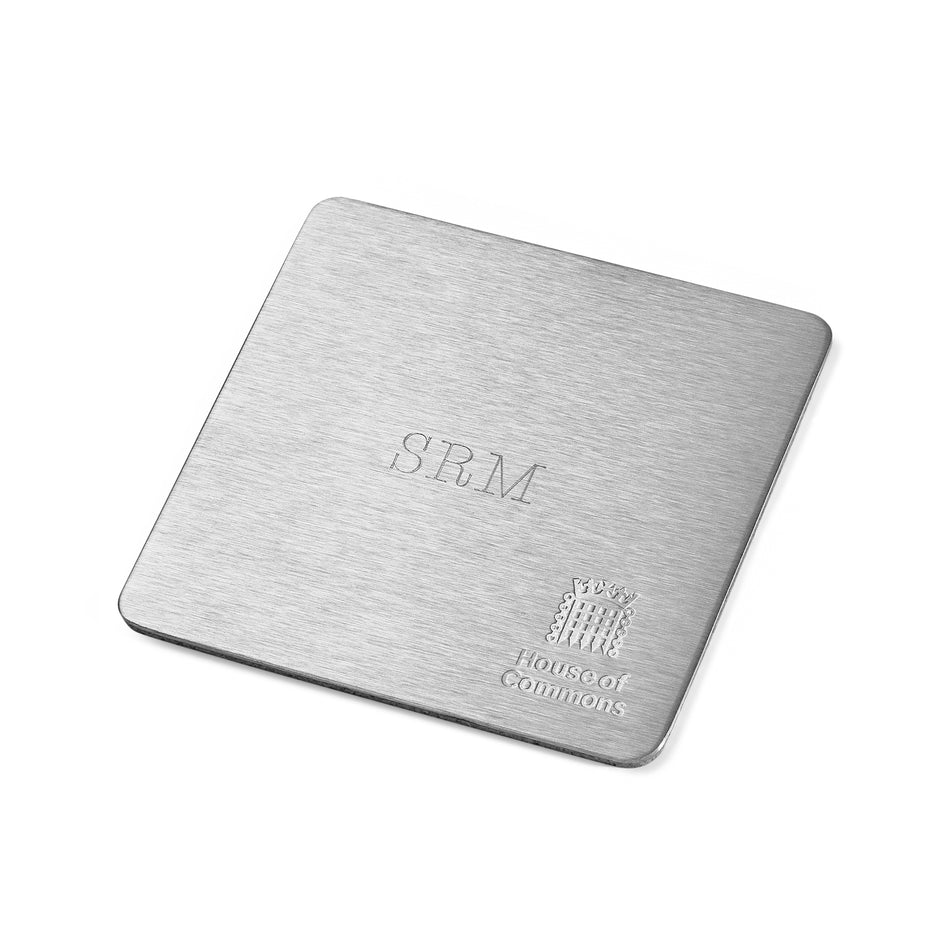 Personalised Set of Stainless Steel Coasters (x4) featured image