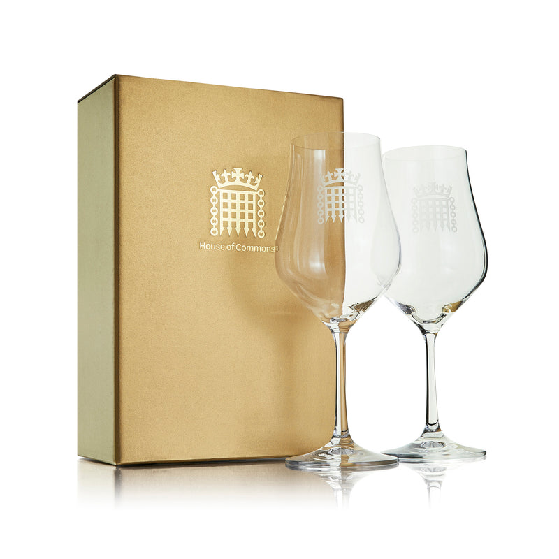 Crystal Portcullis Red Wine Glasses